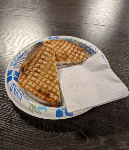 Grilled cheese sandwich at The Spot